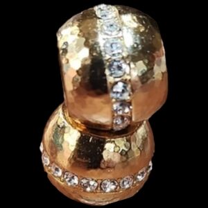 Brighton golden age bead with crystals. Listing is for one bead only.